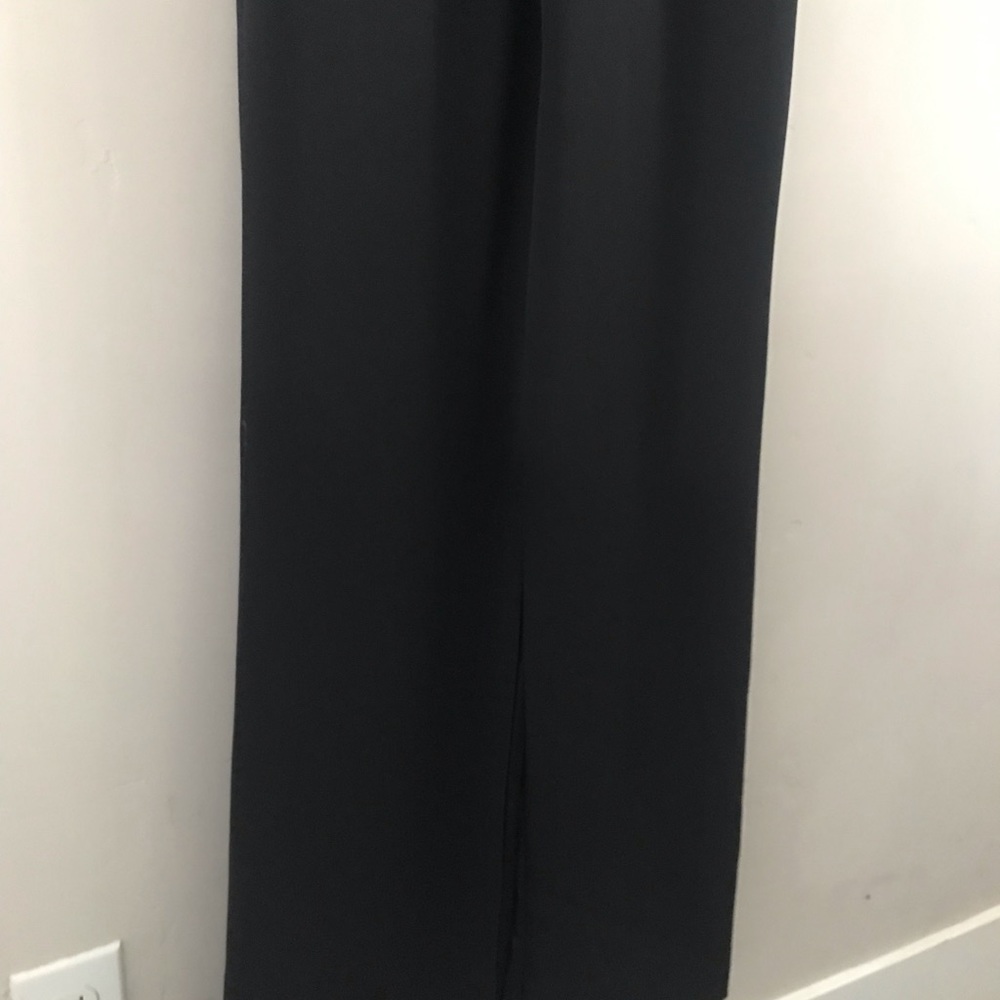 NWT Parker Black | Black Crepe Front Slit Maxi Dress | 4 - Picture 13 of 15